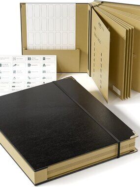 Life Binder Set with Black Organizer Binder and Labels COOL N ORGANIZED!! ♥